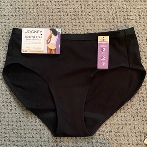 Jockey Black Worry Free Period Briefs